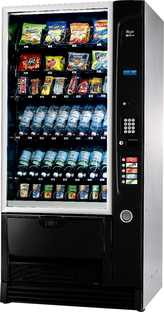 Automat samo sprzedający do produktów spożywczych, automat vendingowy do przekąsek